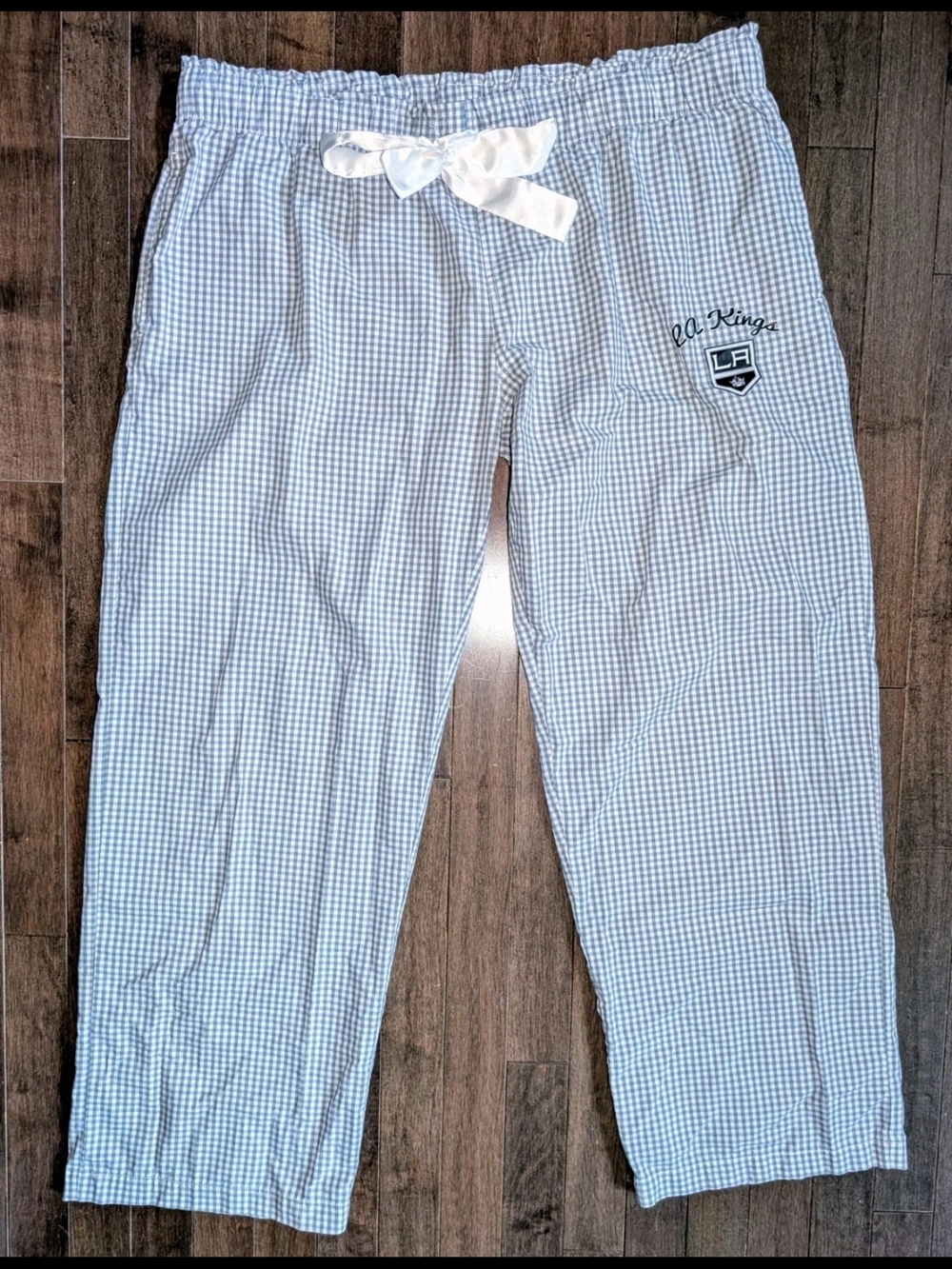 Concepts Brand LA Kings B/W Gingham Pajama Pants Women's Size XL